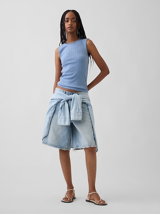 Image number 2 showing, Pointelle Shell Tank Top