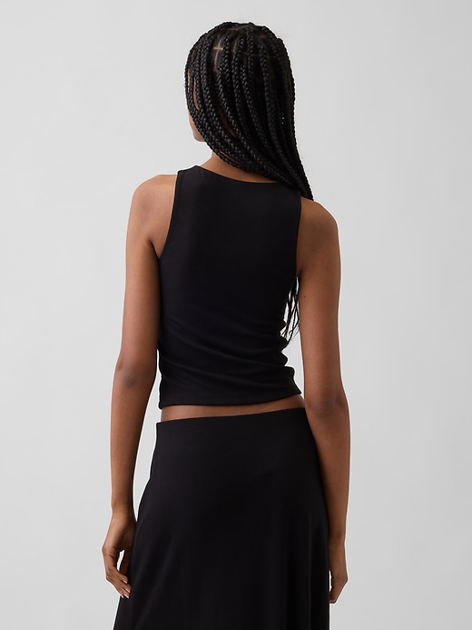 Image number 3 showing, Crop Halter Tank Top