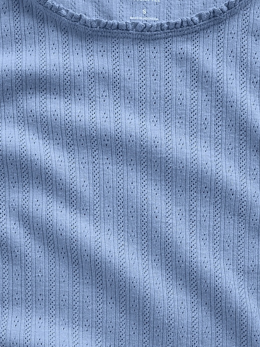 Image number 4 showing, Pointelle Shell Tank Top