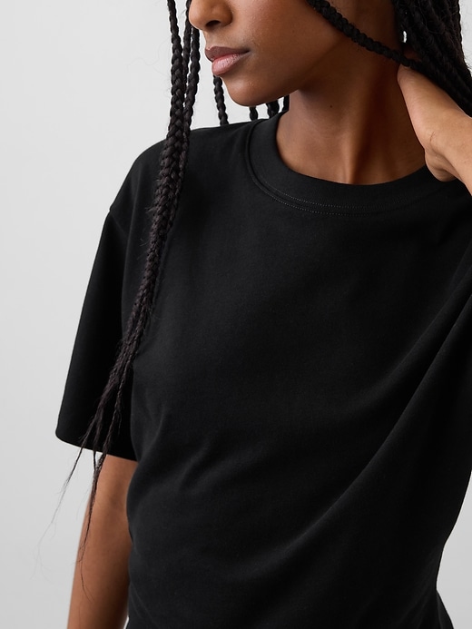 Image number 4 showing, Knit Fitted-Waist T-Shirt