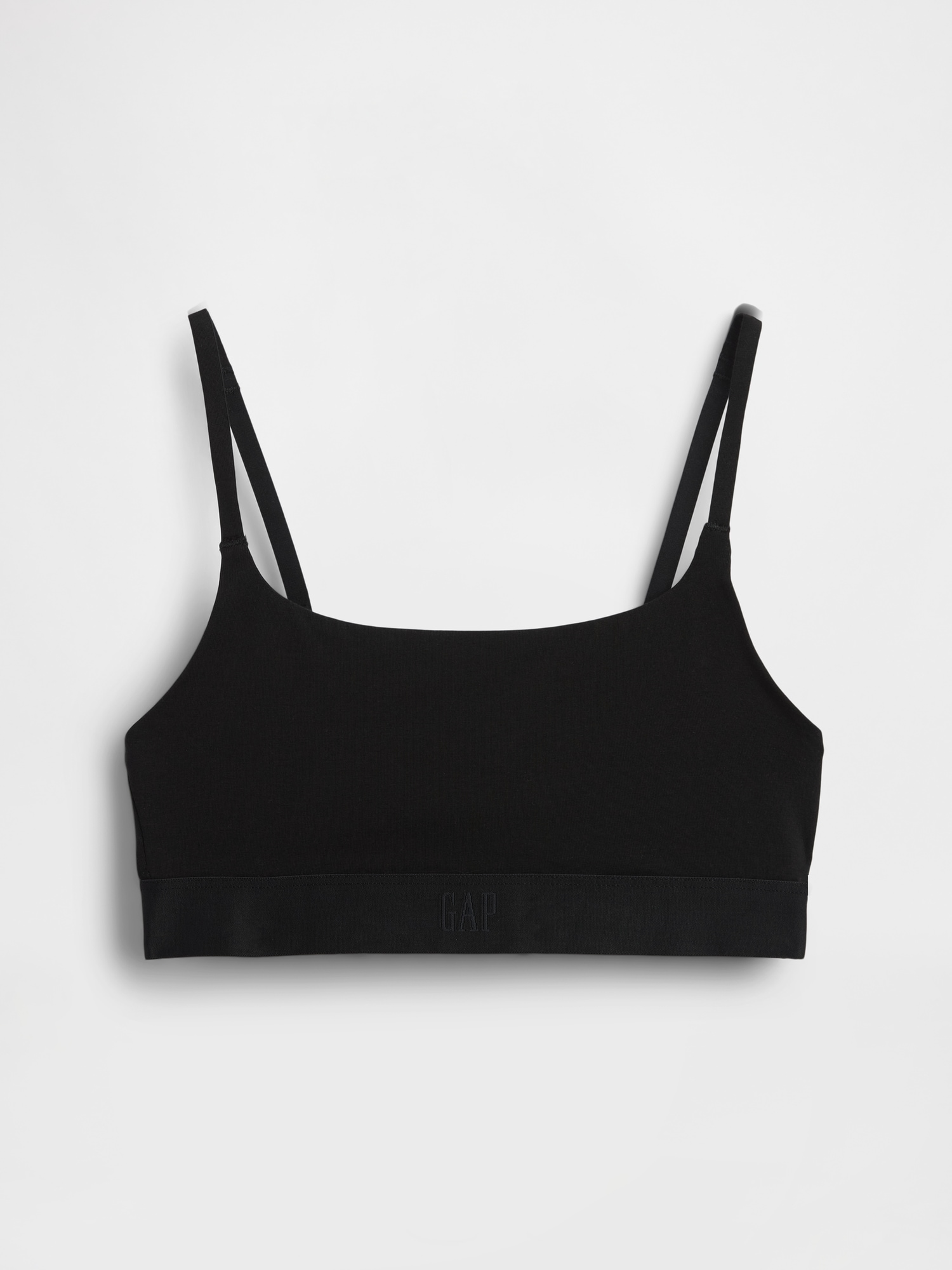 Organic Stretch Cotton Logo Bralette