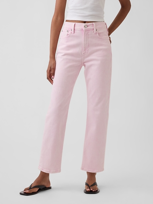 Image number 2 showing, High Rise '90s Slim Straight Crop Jeans