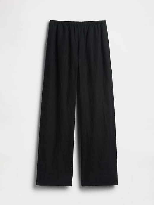 Image number 5 showing, Linen-Blend Easy Wide-Leg Pants