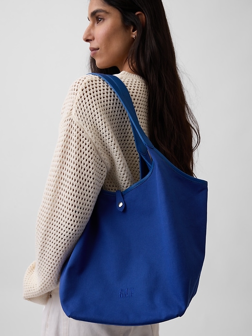 Image number 2 showing, Canvas Slouchy Tote Bag
