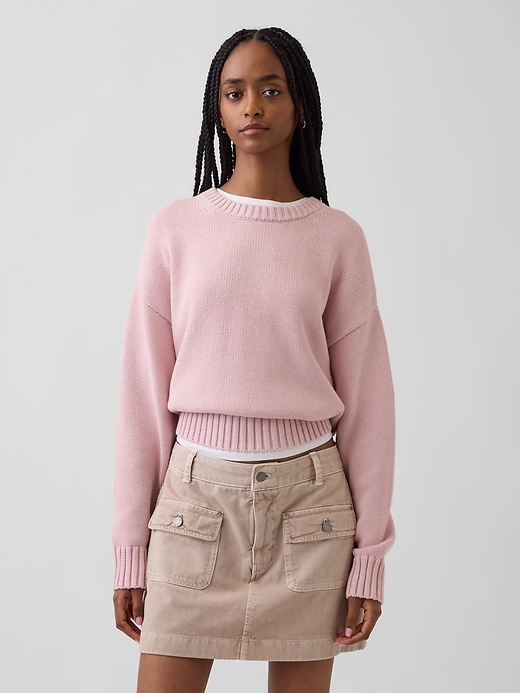 Image number 1 showing, 100% Cotton Oversized Sweater