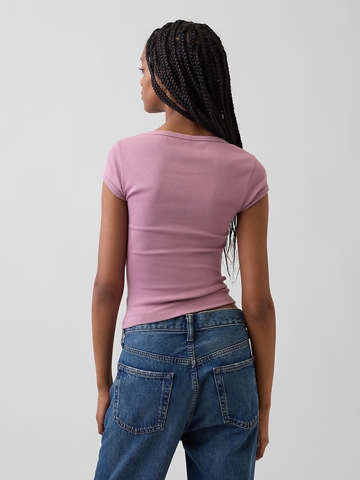 Image number 3 showing, Modern Square-Neck Crop T-Shirt