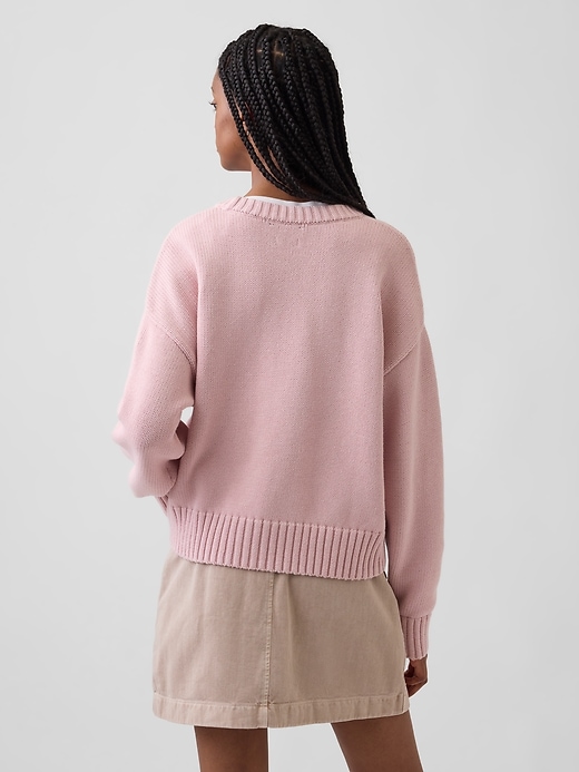 Image number 3 showing, 100% Cotton Oversized Sweater