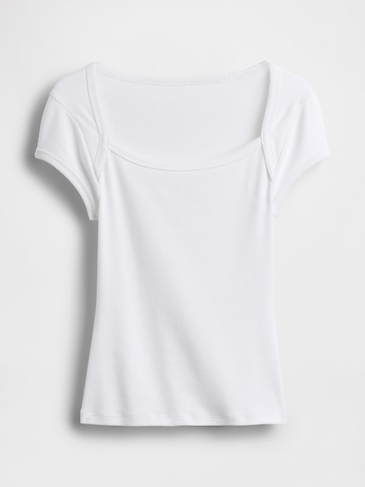 Image number 5 showing, Modern Square-Neck Crop T-Shirt