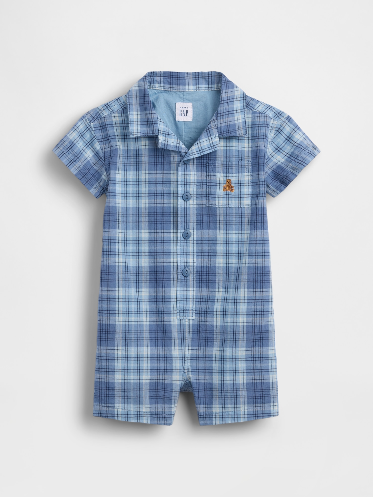 Baby Plaid Shorty One-Piece