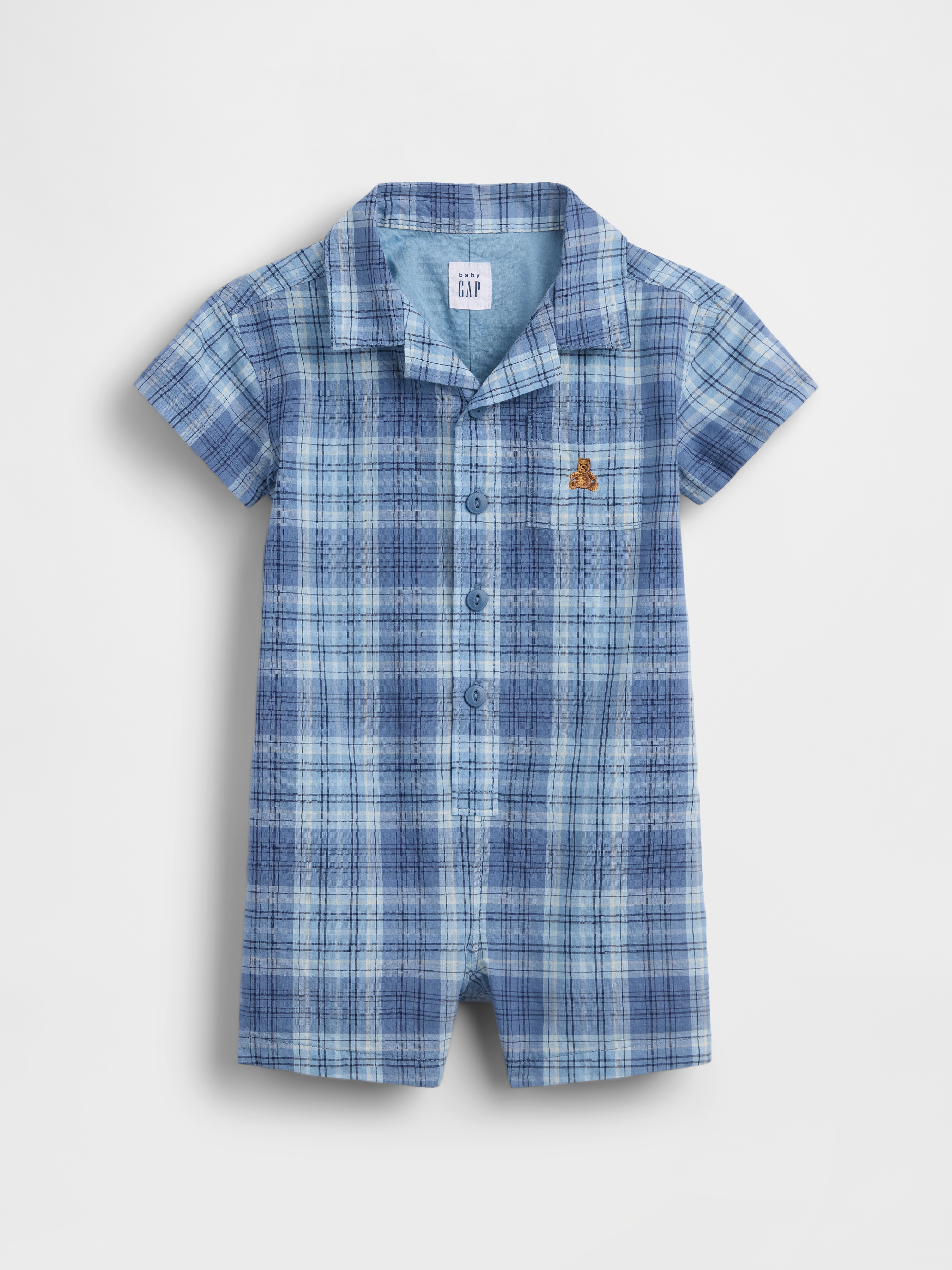 Baby Plaid Shorty One-Piece