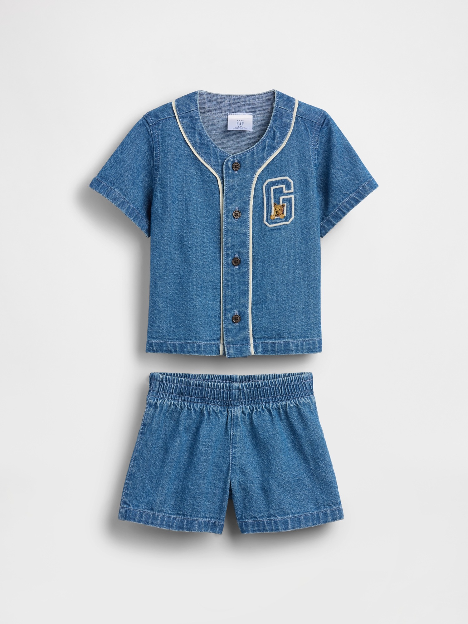 Детский джинсовый комплект Gap Baby Denim Varsity