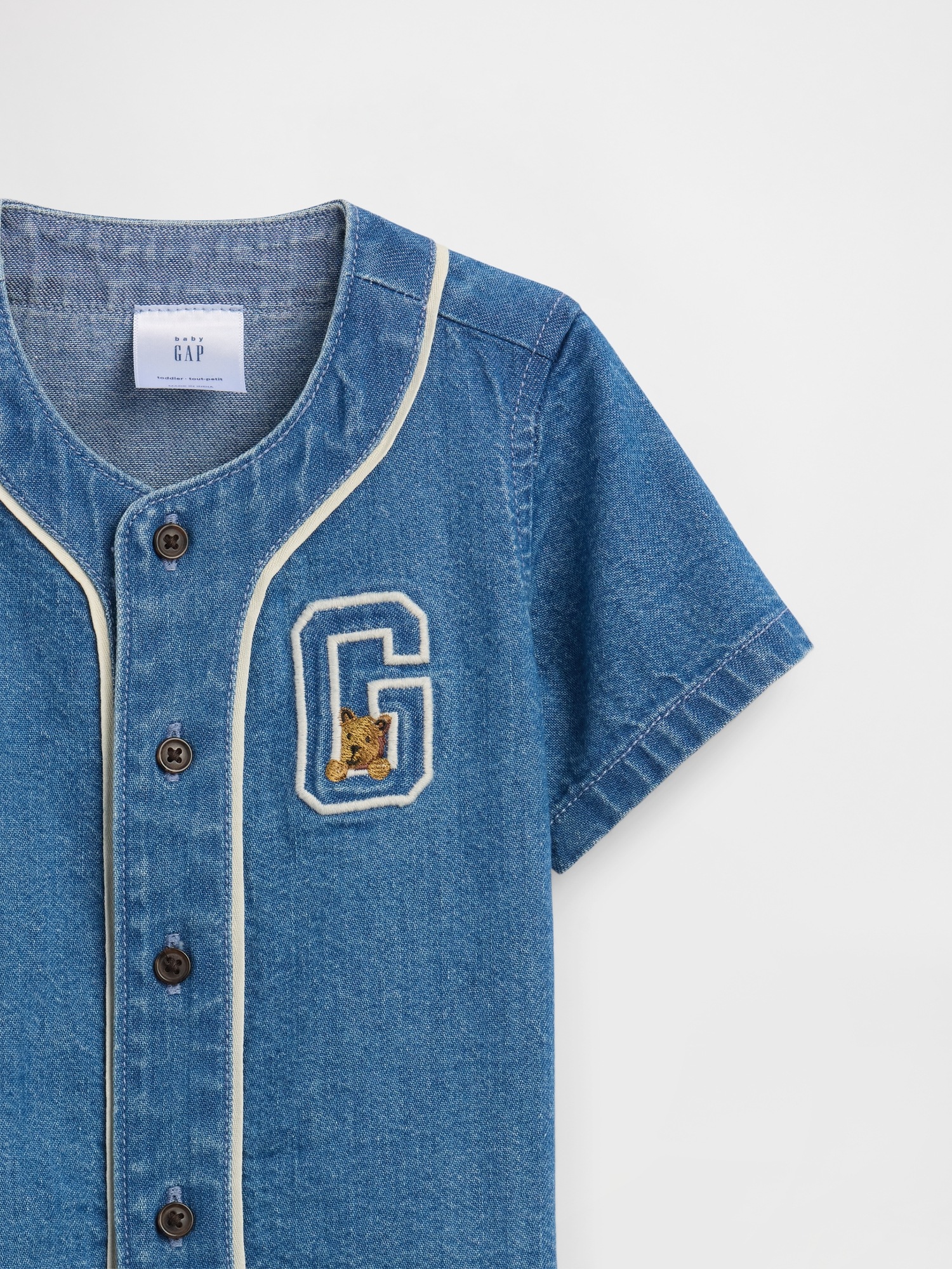 Детский джинсовый комплект Gap Baby Denim Varsity — фото 2