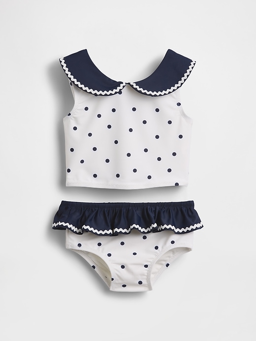 Image number 1 showing, Baby & Toddler Sailor Swim Two-Piece
