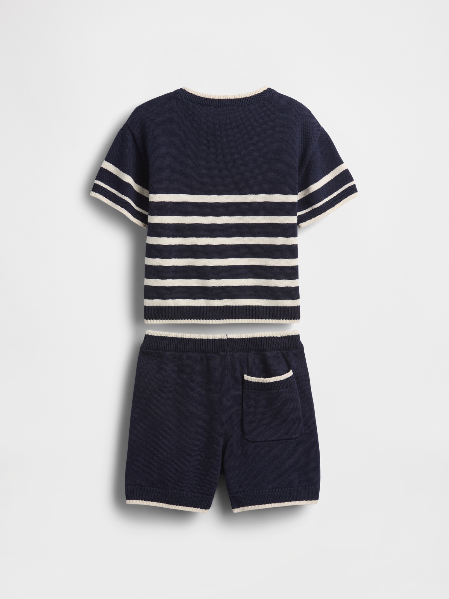 Baby & Toddler Henley Stripe Sweater Set