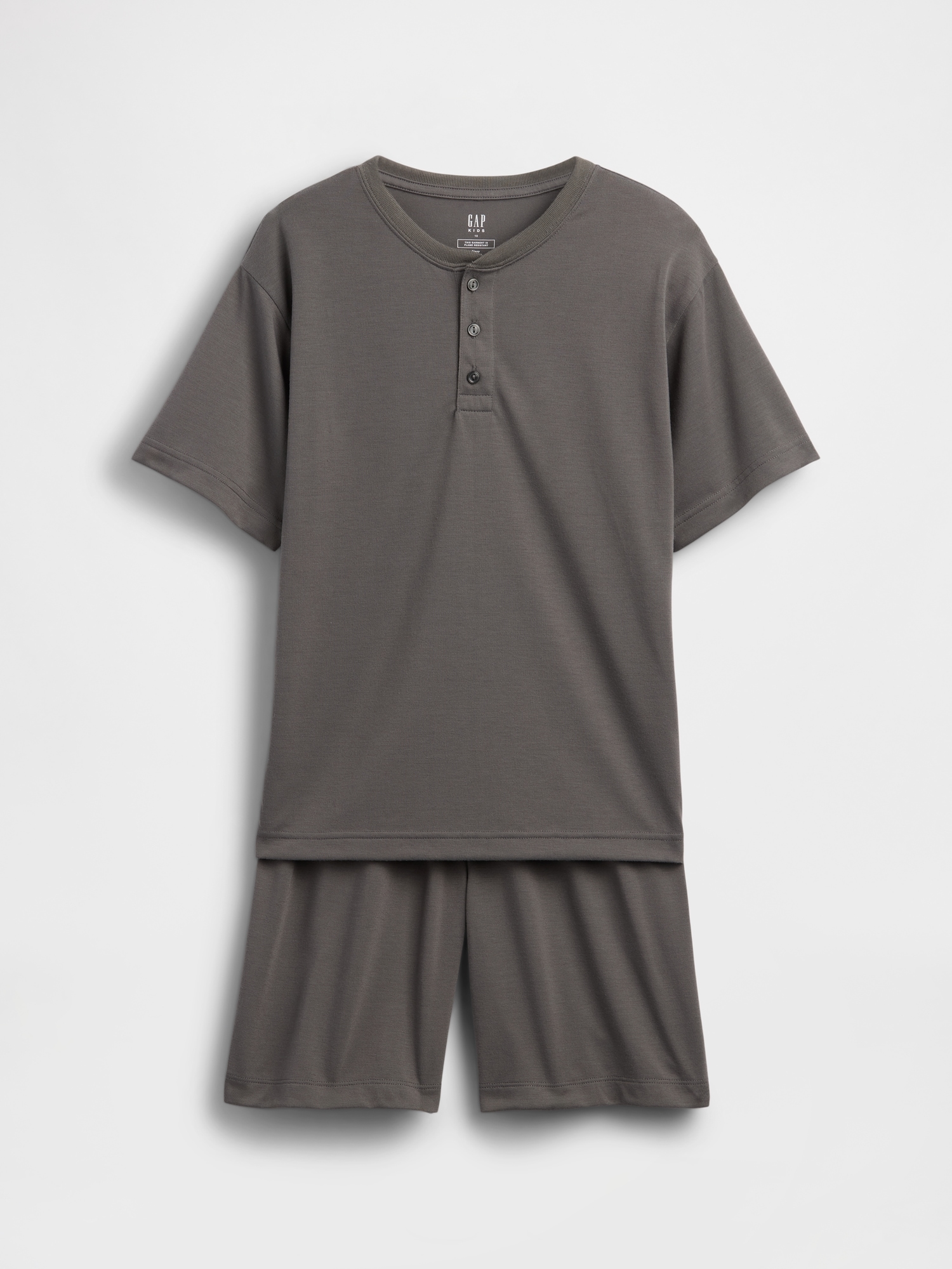 Kids Recycled Henley PJ Set