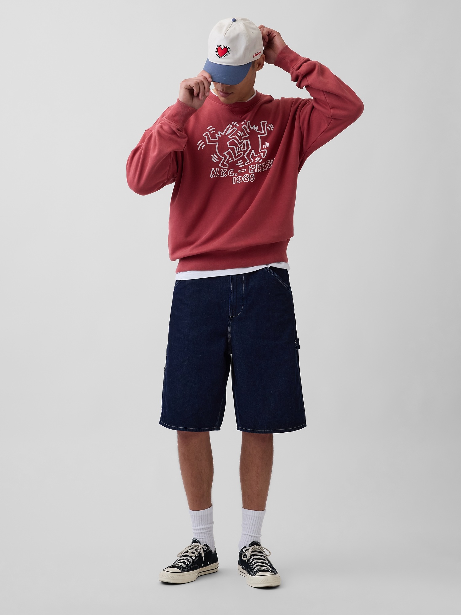 Мужские худи Gap Keith Haring Heavyweight Logo Sweatshirt — фото 2