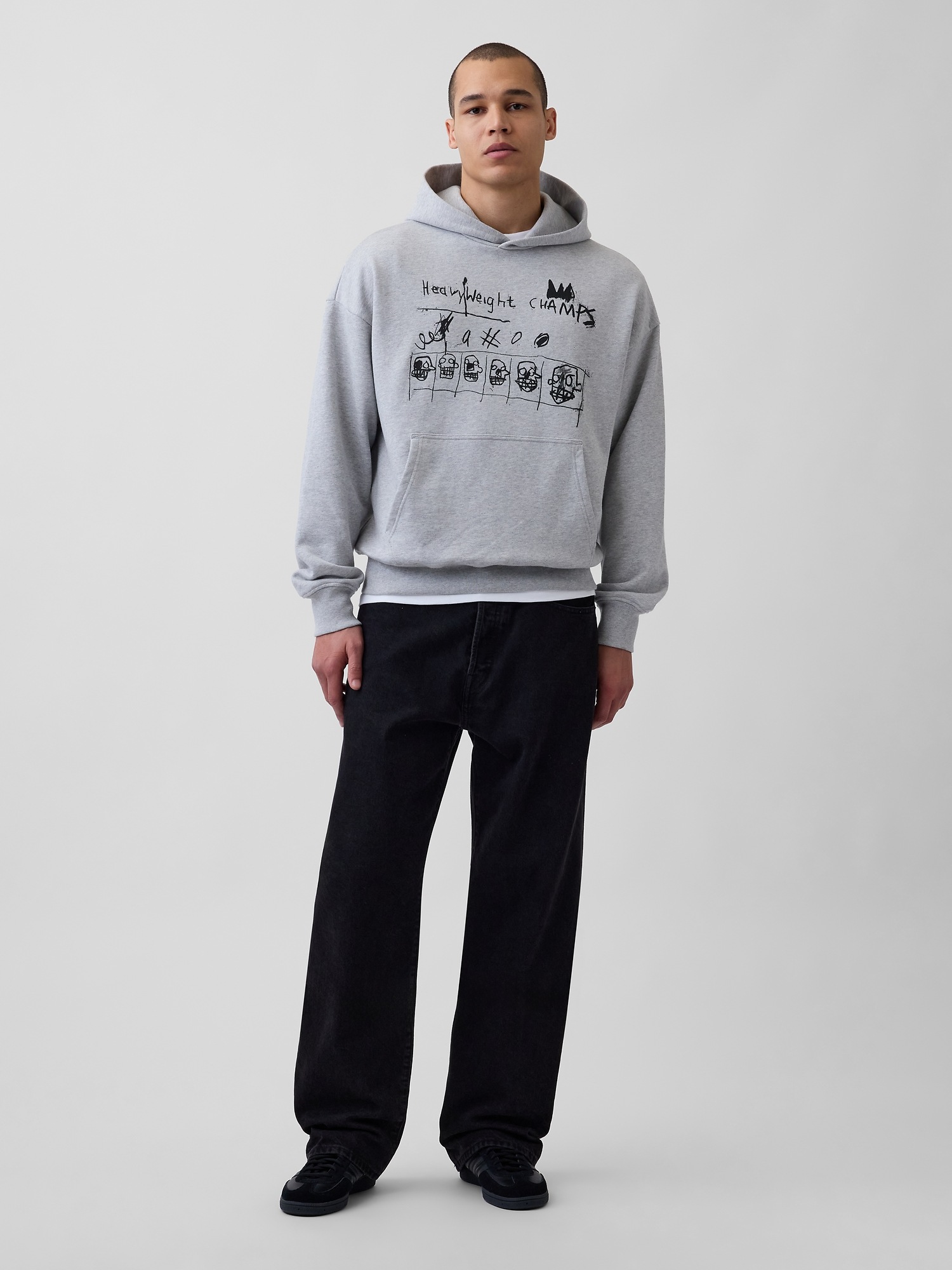 Мужские джинсы Gap Jean-Michel Basquiat Heavyweight Hoodie — фото 2
