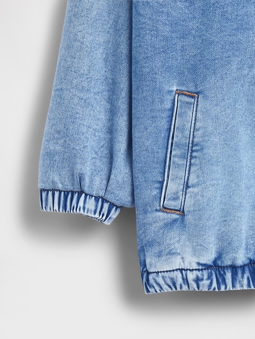 Image number 5 showing, Kids Denim Relaxed Hooded Jacket