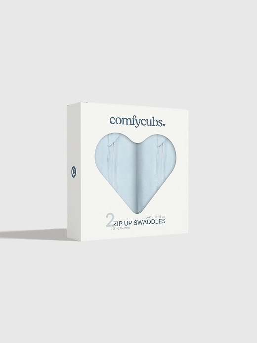 Image number 2 showing, Comfy Cubs Zipper Swaddle Blankets