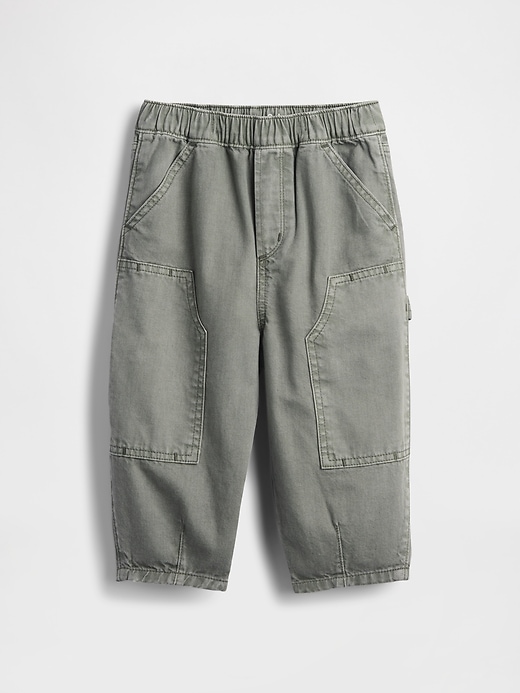 Image number 2 showing, Baby & Toddler Pull-On Barrel Carpenter Jeans