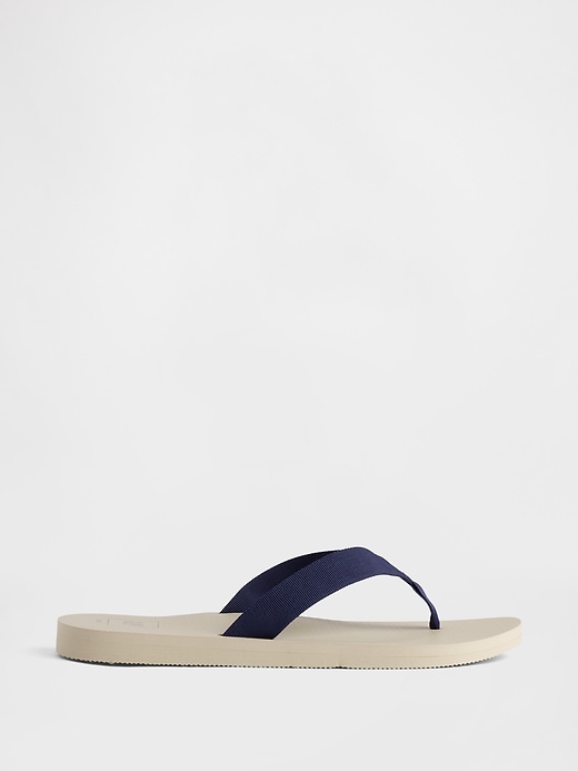 Image number 1 showing, Canvas Flip Flops