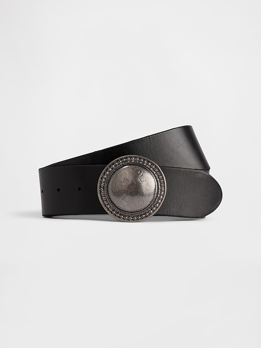 Image number 1 showing, Vegan Leather Western Belt