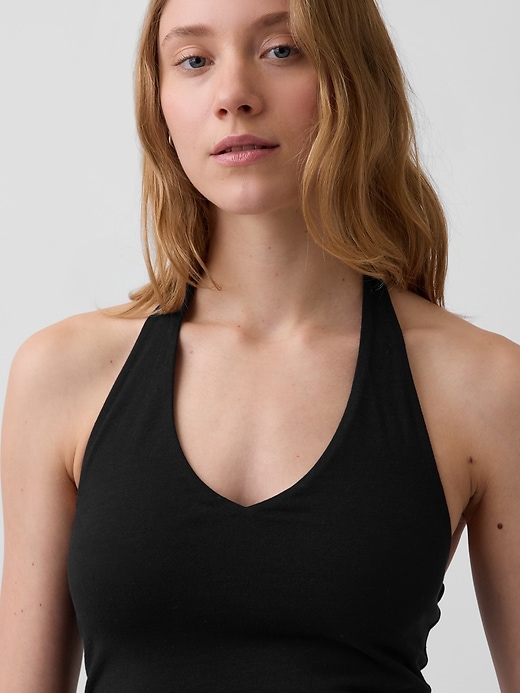 Image number 4 showing, CloseKnit Halter Crop Top