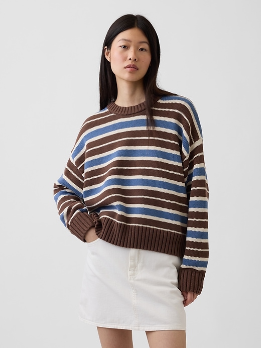 Image number 1 showing, 100% Cotton Oversized Sweater