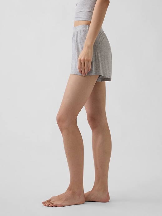 Image number 3 showing, Softest UltraFine Rib Modal PJ Shorts