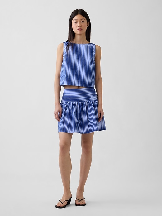 Poplin Drop-Waist Mini Skort from GAP - $55