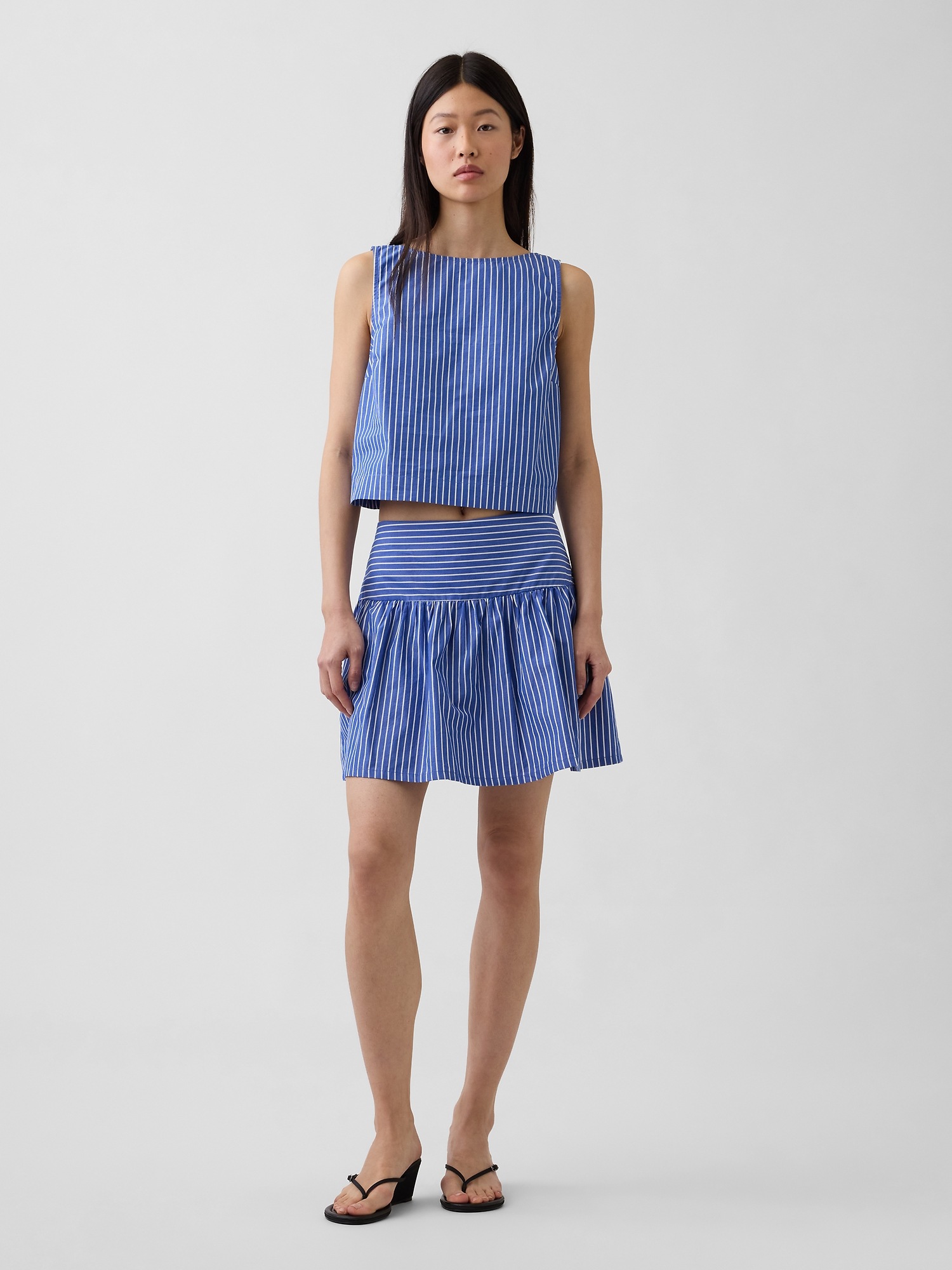 Женские юбки Gap Poplin Drop-Waist Mini Skort