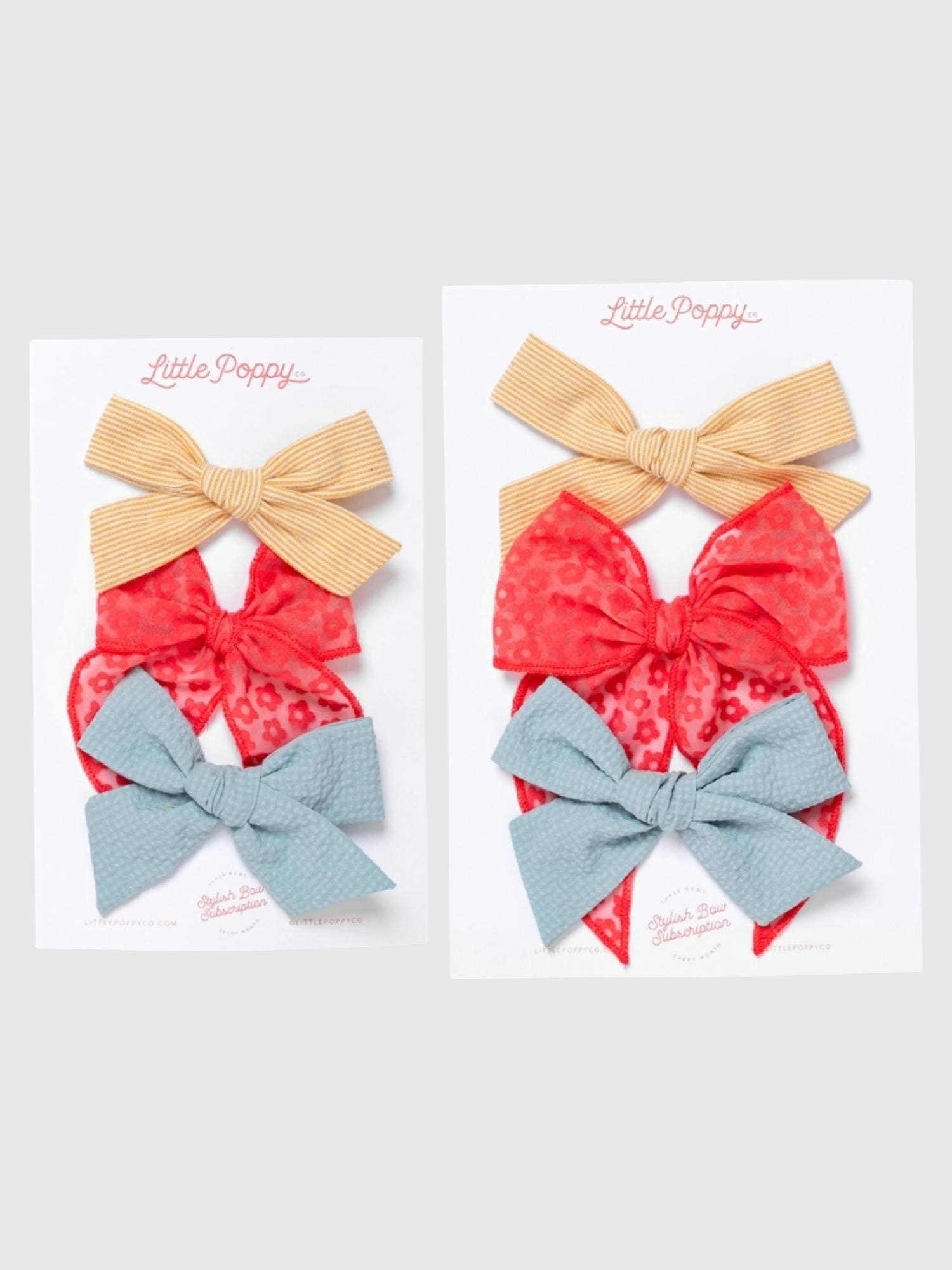 The Dahlia Bow Clip Set