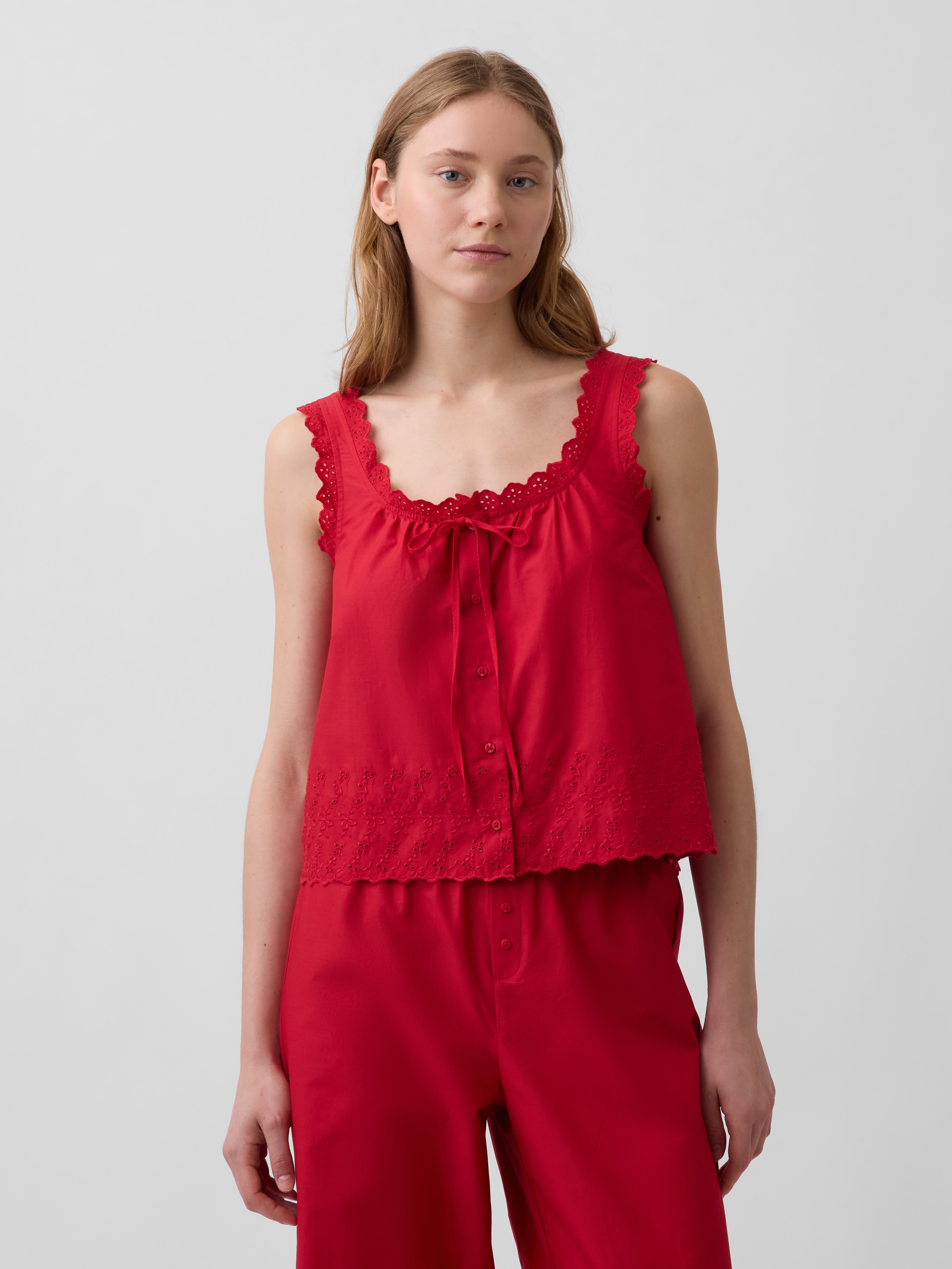 Embroidered PJ Tank