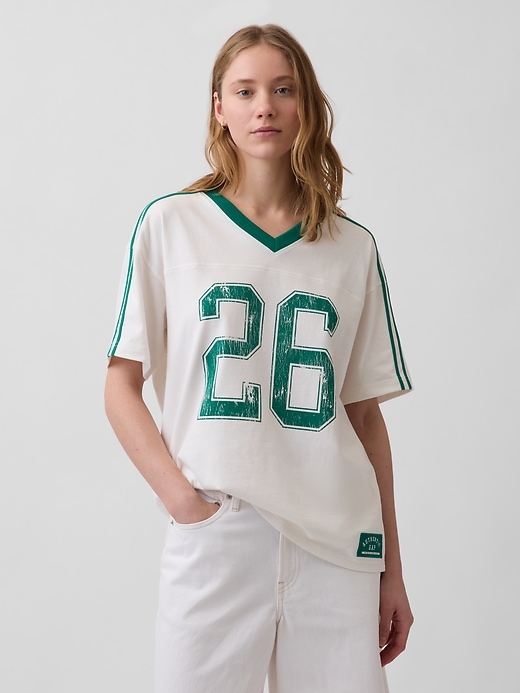 Oversized Varsity Logo T-Shirt from GAP - $47