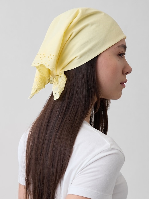 Image number 3 showing, Eyelet Bandana Scarf