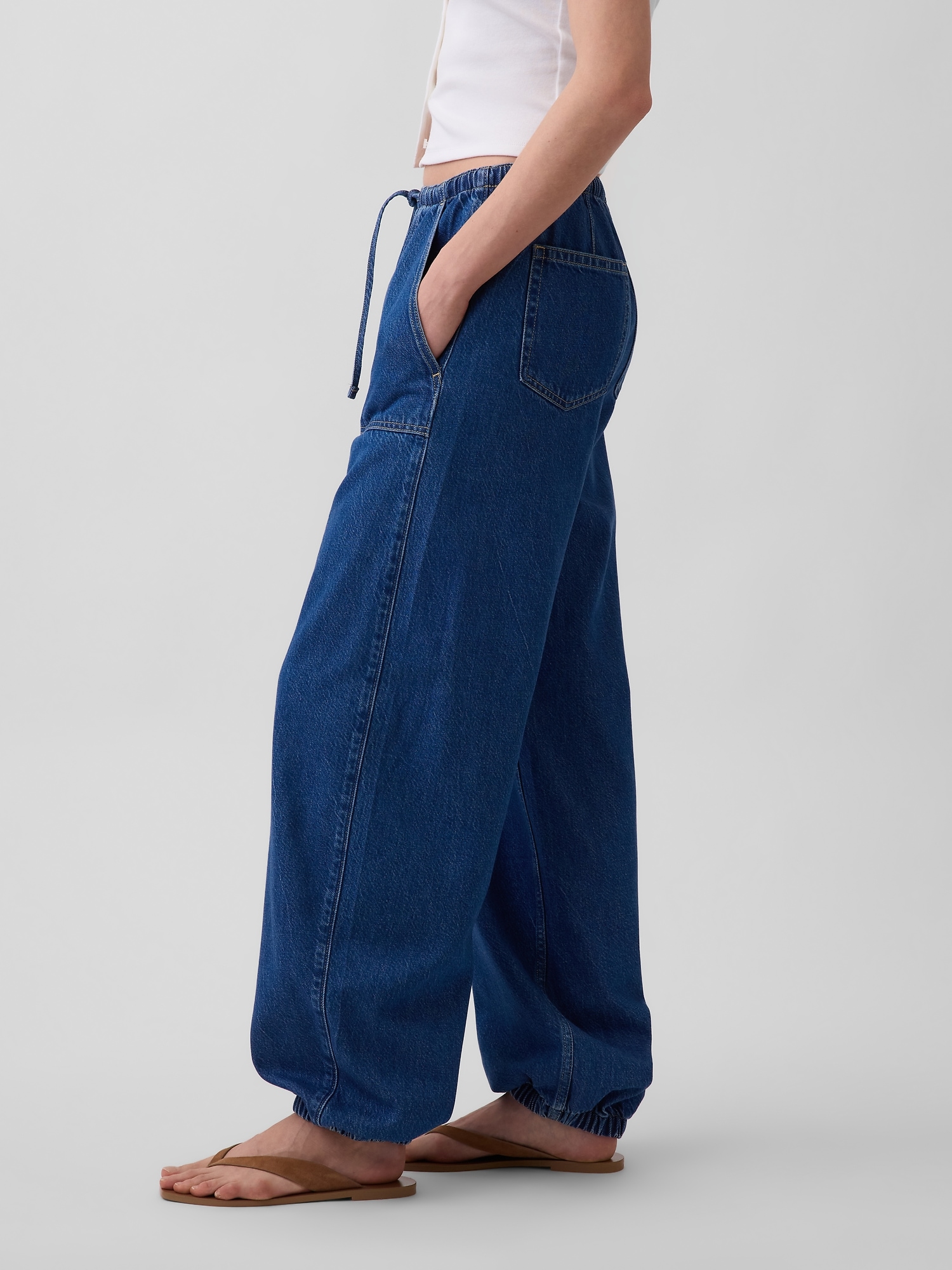 High Rise UltraSoft Easy Barrel Jeans