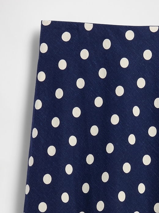 Image number 4 showing, Linen-Blend Maxi Slip Skirt