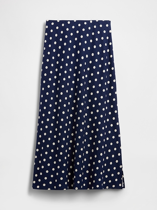 Image number 5 showing, Linen-Blend Maxi Slip Skirt