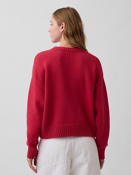 Image number 3 showing, 100% Cotton Oversized Sweater
