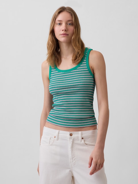 Rib Scoop Tank Top