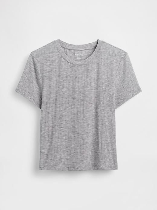 Image number 6 showing, Softest UltraFine Rib Modal PJ T-Shirt