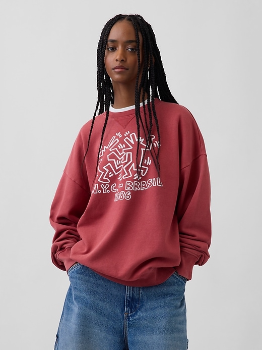 Image number 5 showing, Keith Haring Heavyweight Logo Sweatshirt