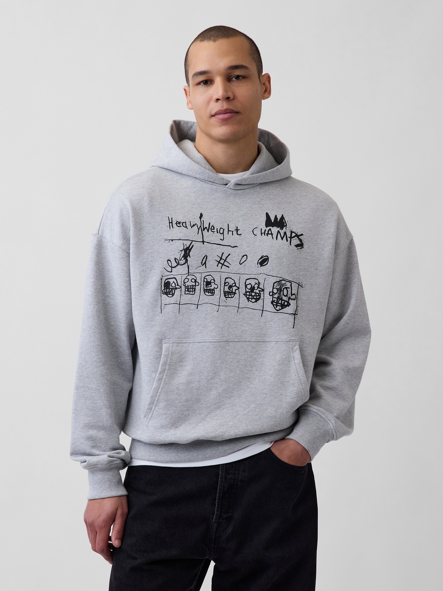Мужские джинсы Gap Jean-Michel Basquiat Heavyweight Hoodie