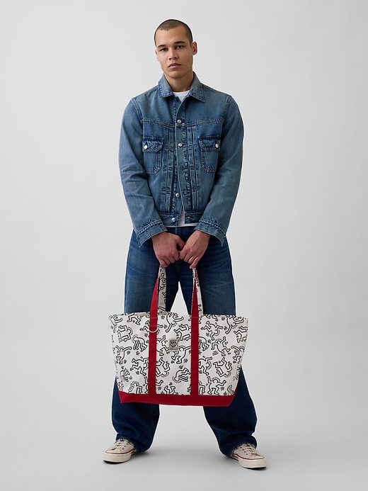 Image number 2 showing, Keith Haring Canvas Tote Bag