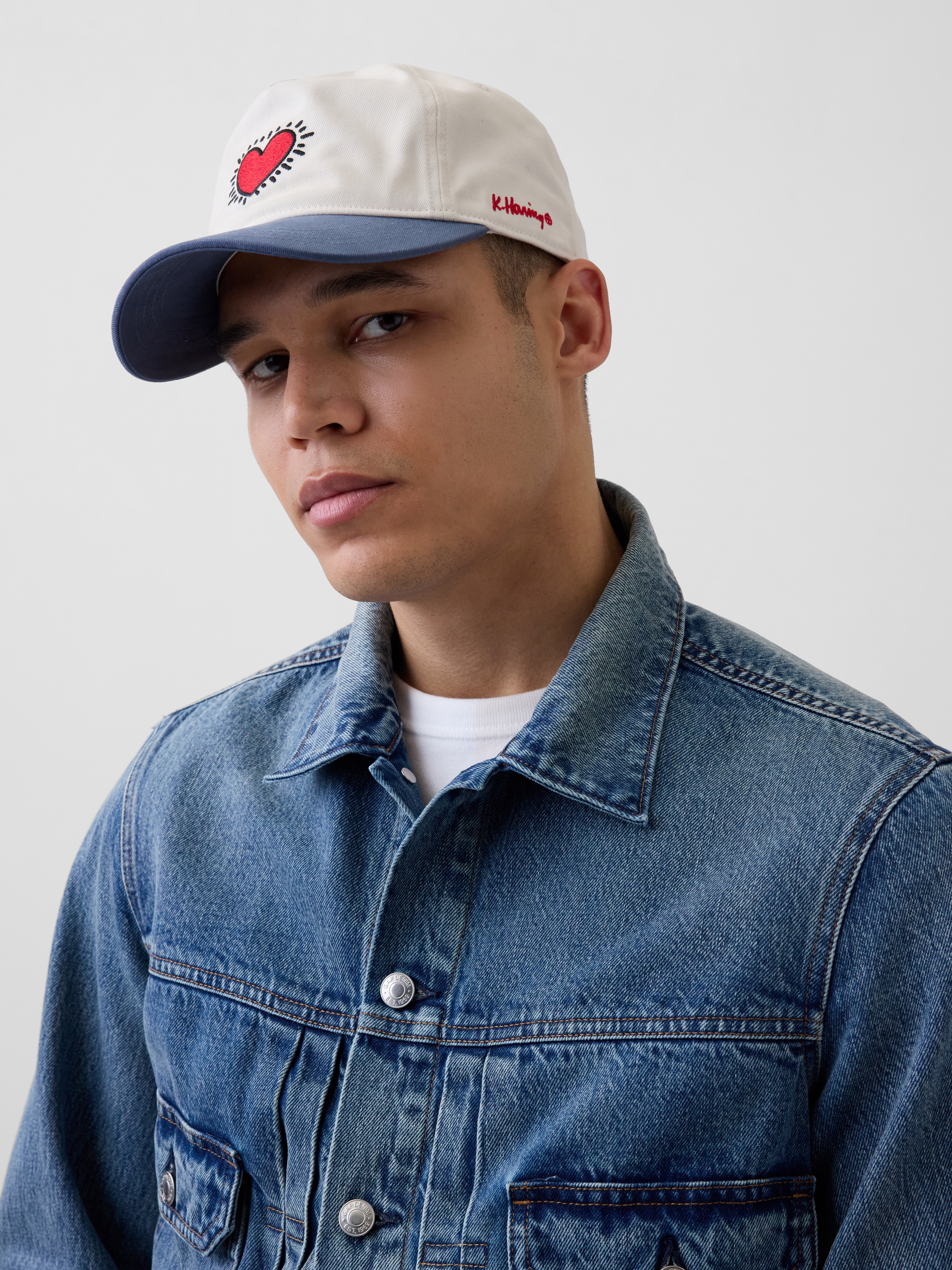 Keith Haring Heart Baseball Hat