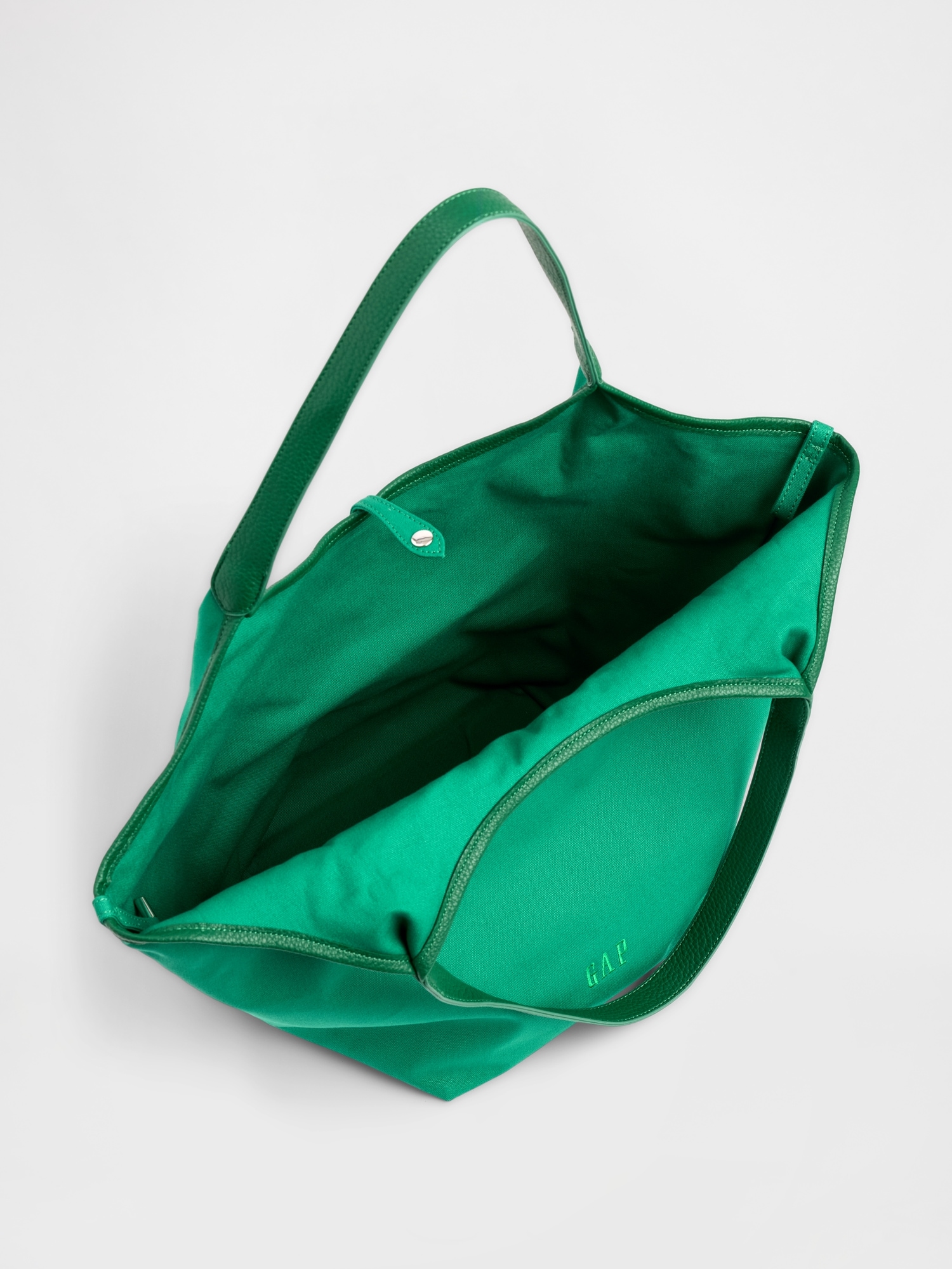 Canvas Slouchy Tote Bag - Thumbnail 3