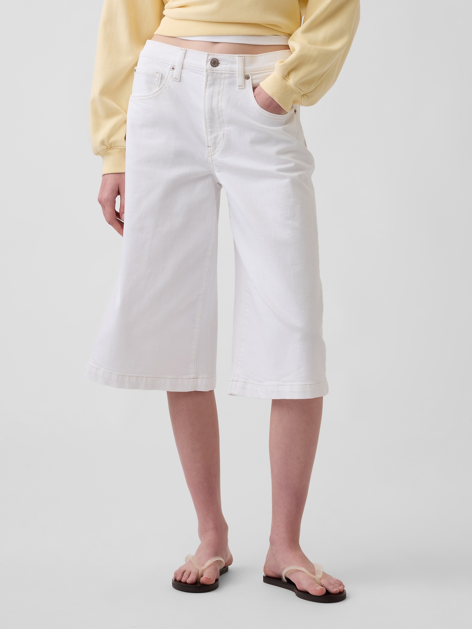 Женские джинсы Gap High Rise Culotte Jeans — фото 2