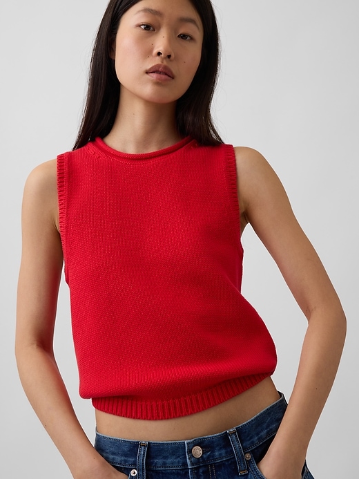 Image number 4 showing, 100% Cotton Sweater Vest