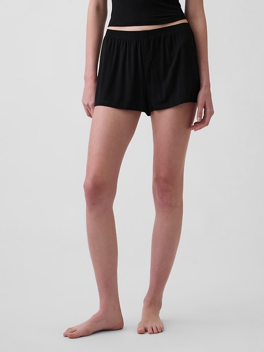 Image number 2 showing, Softest UltraFine Rib Modal PJ Shorts