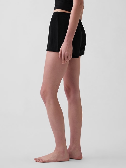 Image number 3 showing, Softest UltraFine Rib Modal PJ Shorts